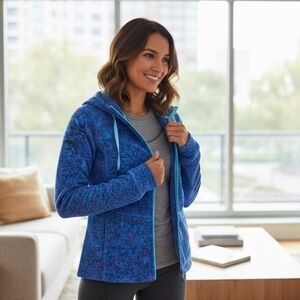 North Face ;Womes Hooded Full Zip Jacket